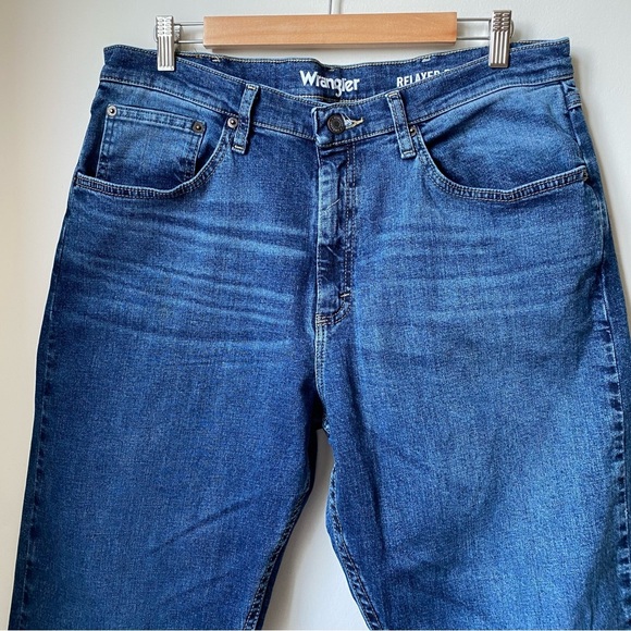 Wrangler Men's Blue Jeans Relaxed Fit 34x32 - Picture 4 of 10